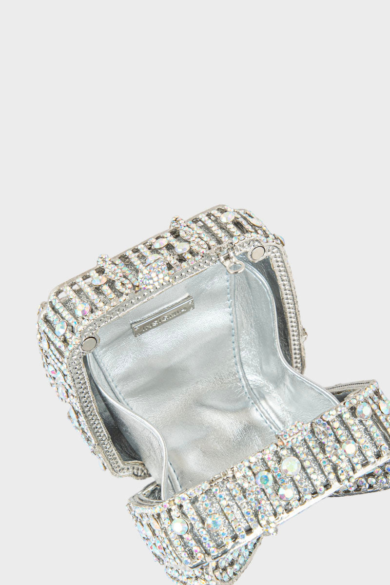 Party Wear Clutch BK4061-Silver