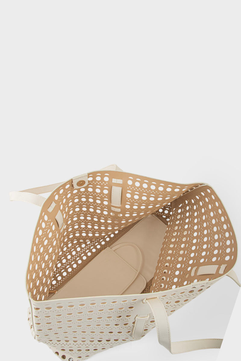 Tote Hand Bags BS2216-Ivory