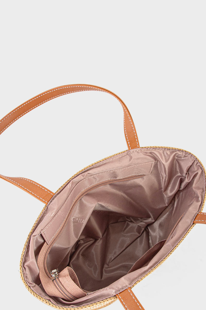 Tote Hand Bags BS2082-Beige