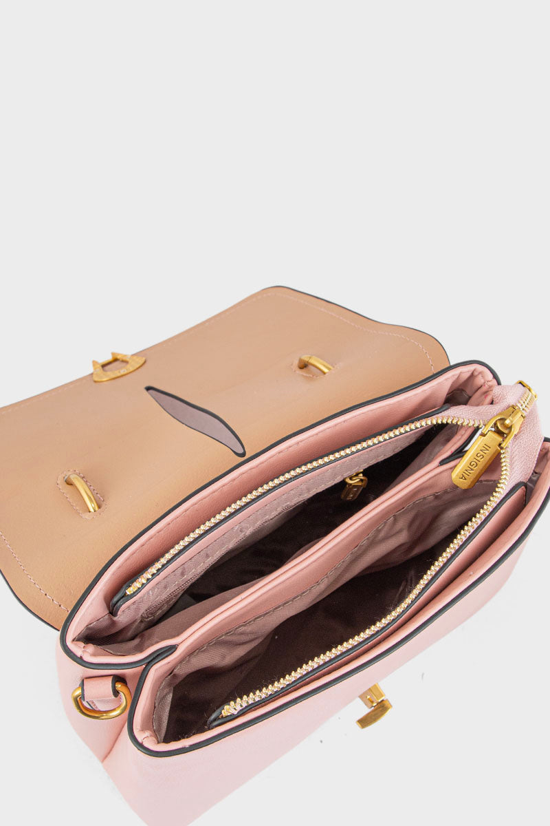 Top Handle Hand Bags BH0108-Tea Pink