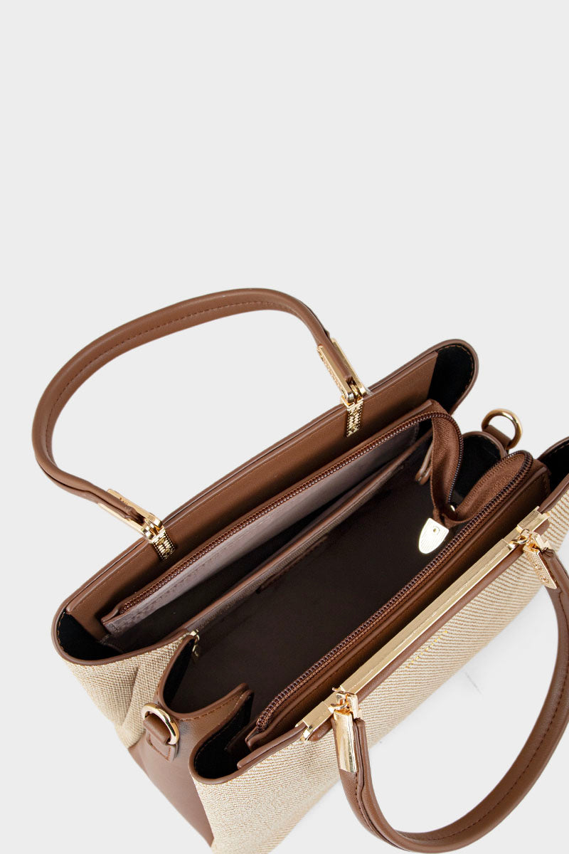 Top Handle Hand Bags BH0067-Beige