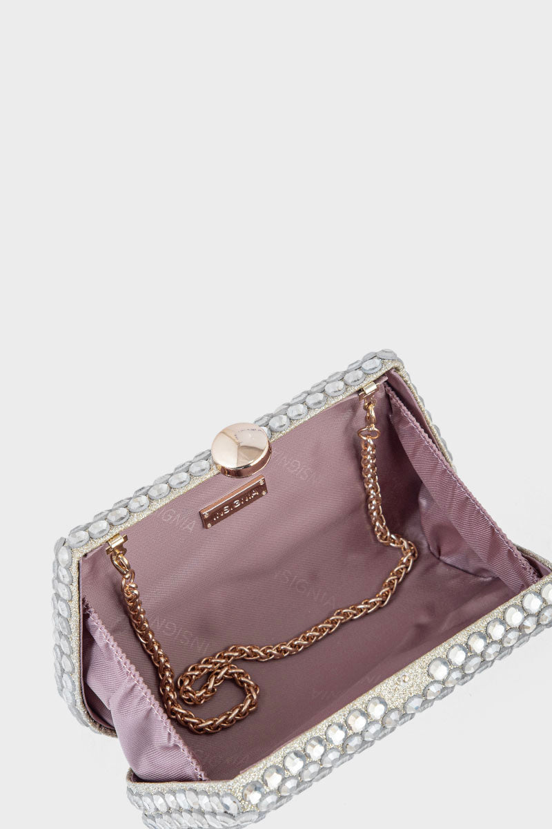 Party Wear Clutch BK4035-Golden