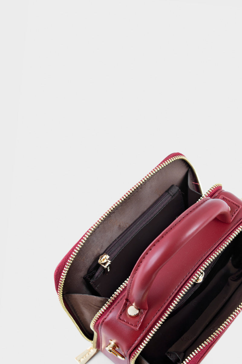 Top Handle Hand Bags BH0075-Maroon