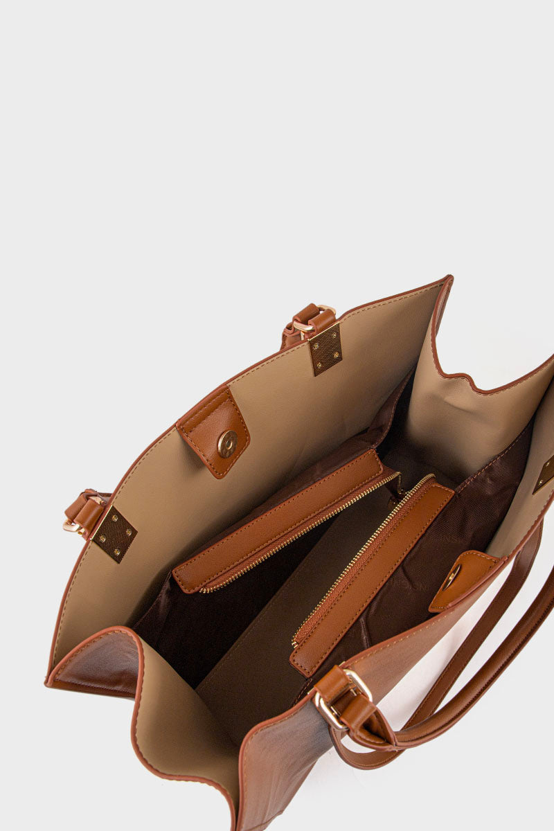 Tote Hand Bags BS2175-Camel