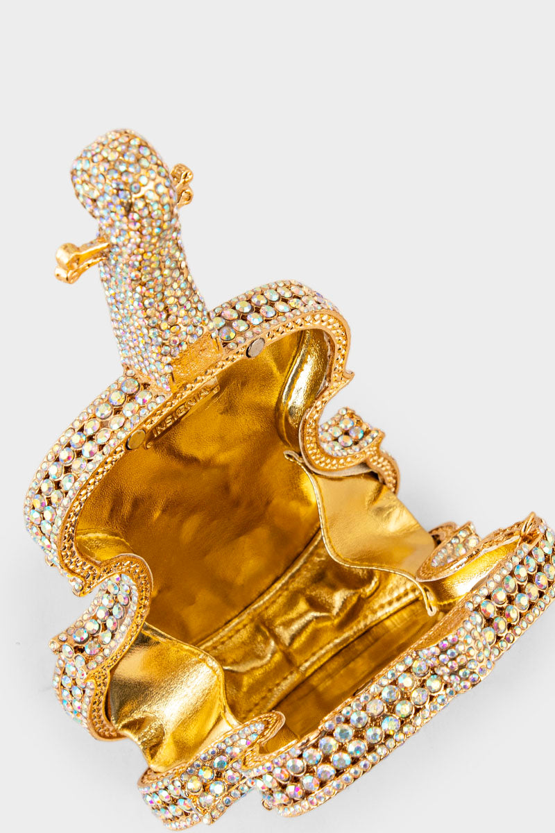 Party Wear Clutch BK4064-Rose Gold