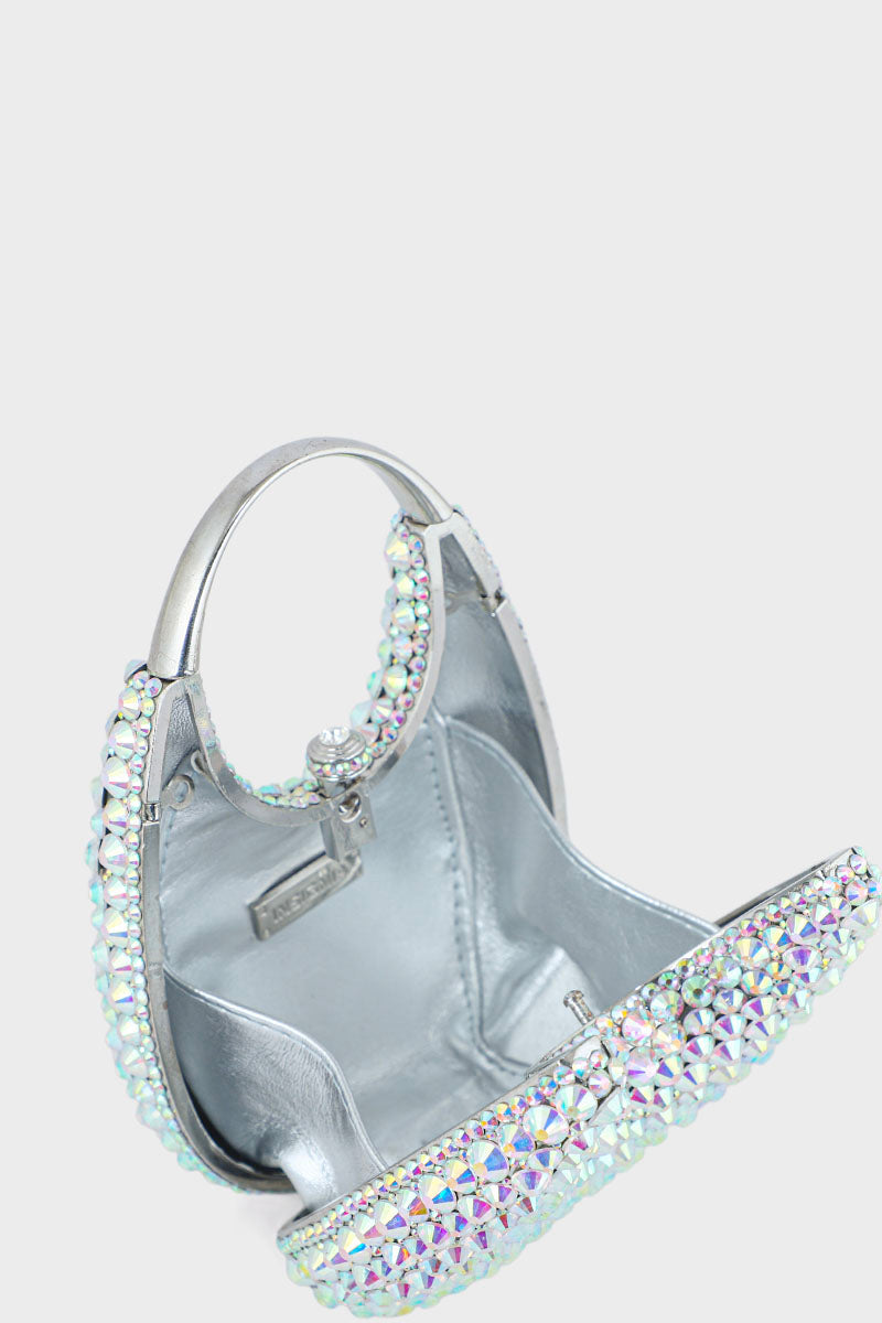 Party Wear Clutch BK4055-AB White