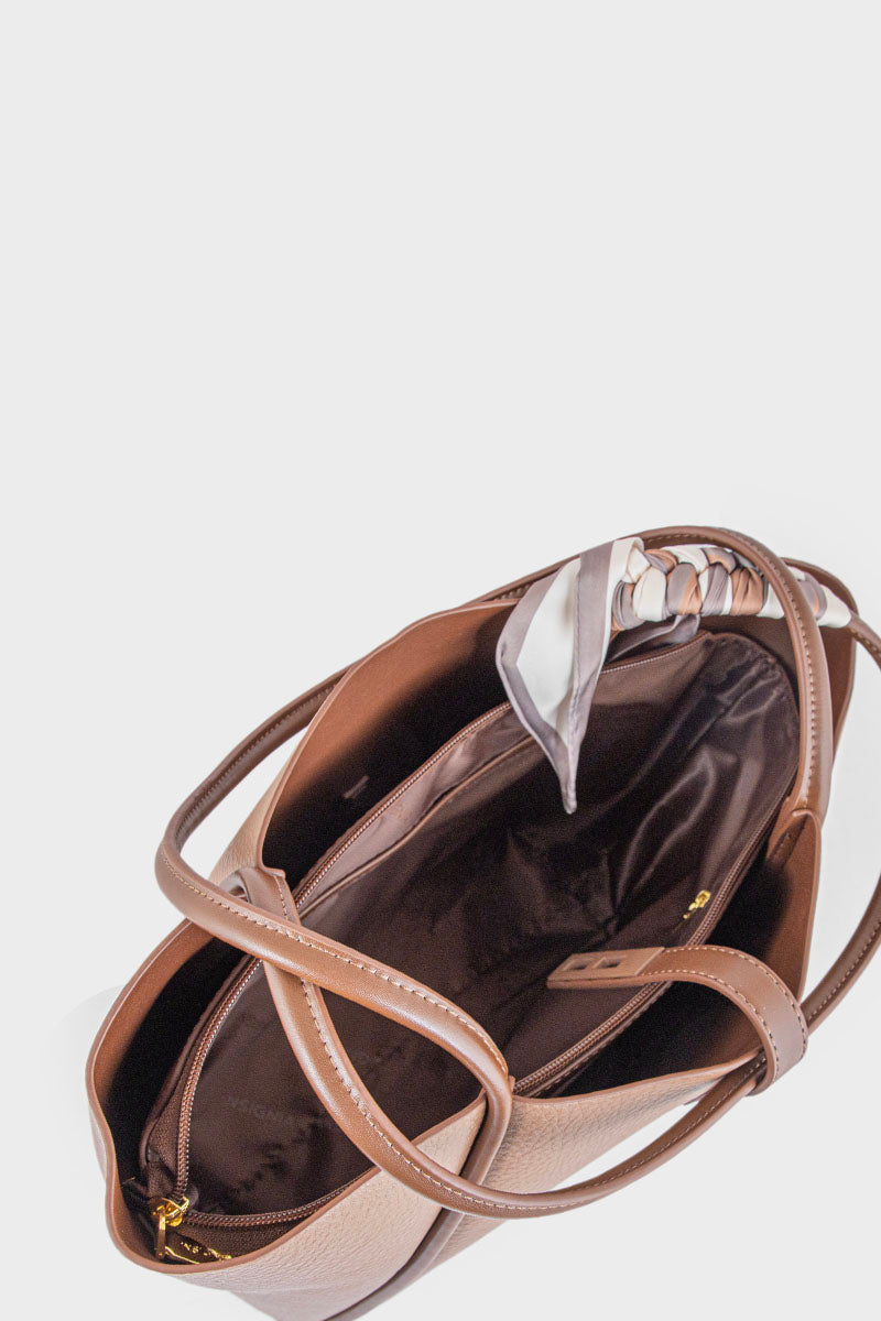 Tote Hand Bags BS2100-Brown