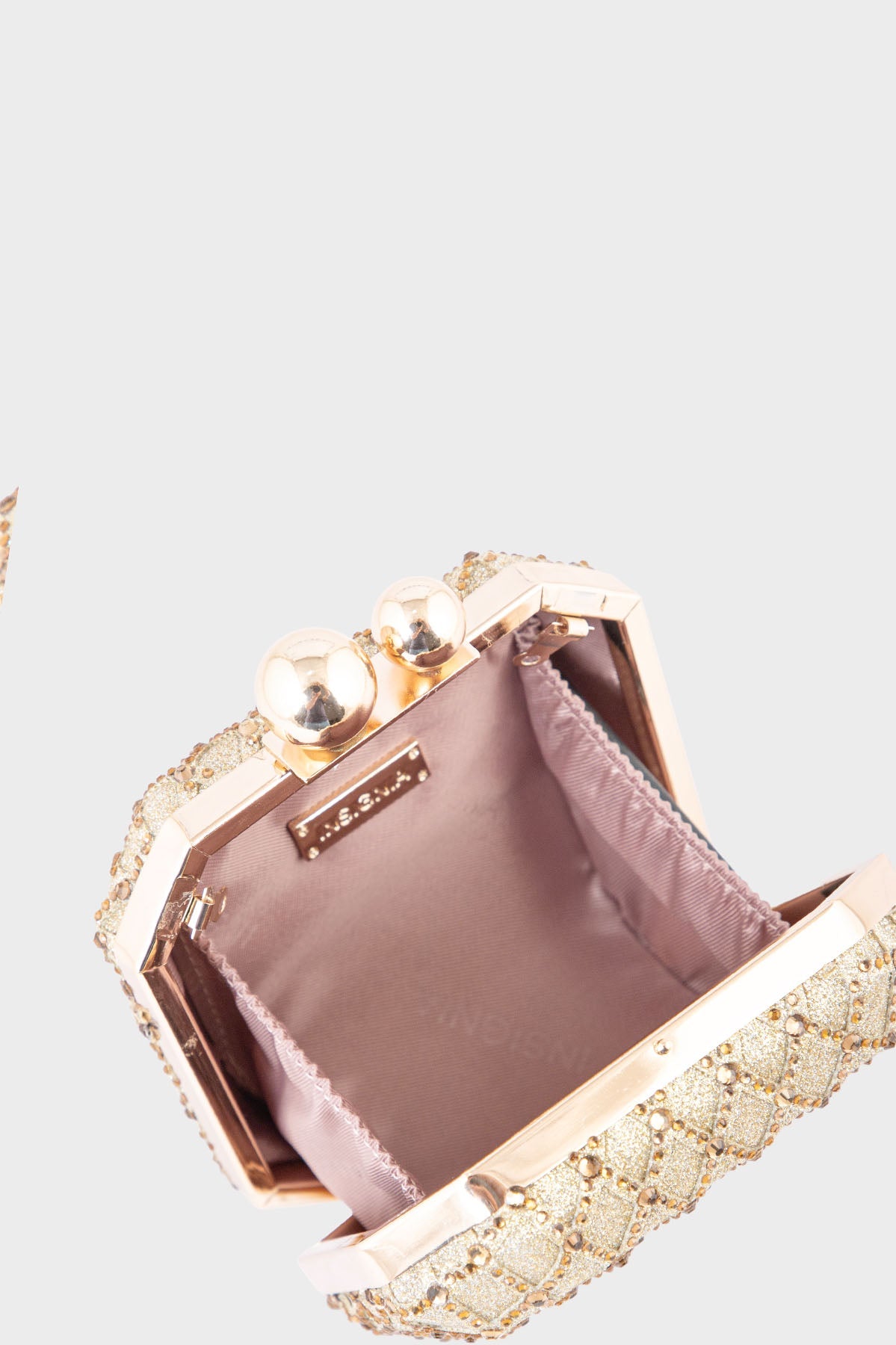 Party Wear Clutch BK4045-Golden