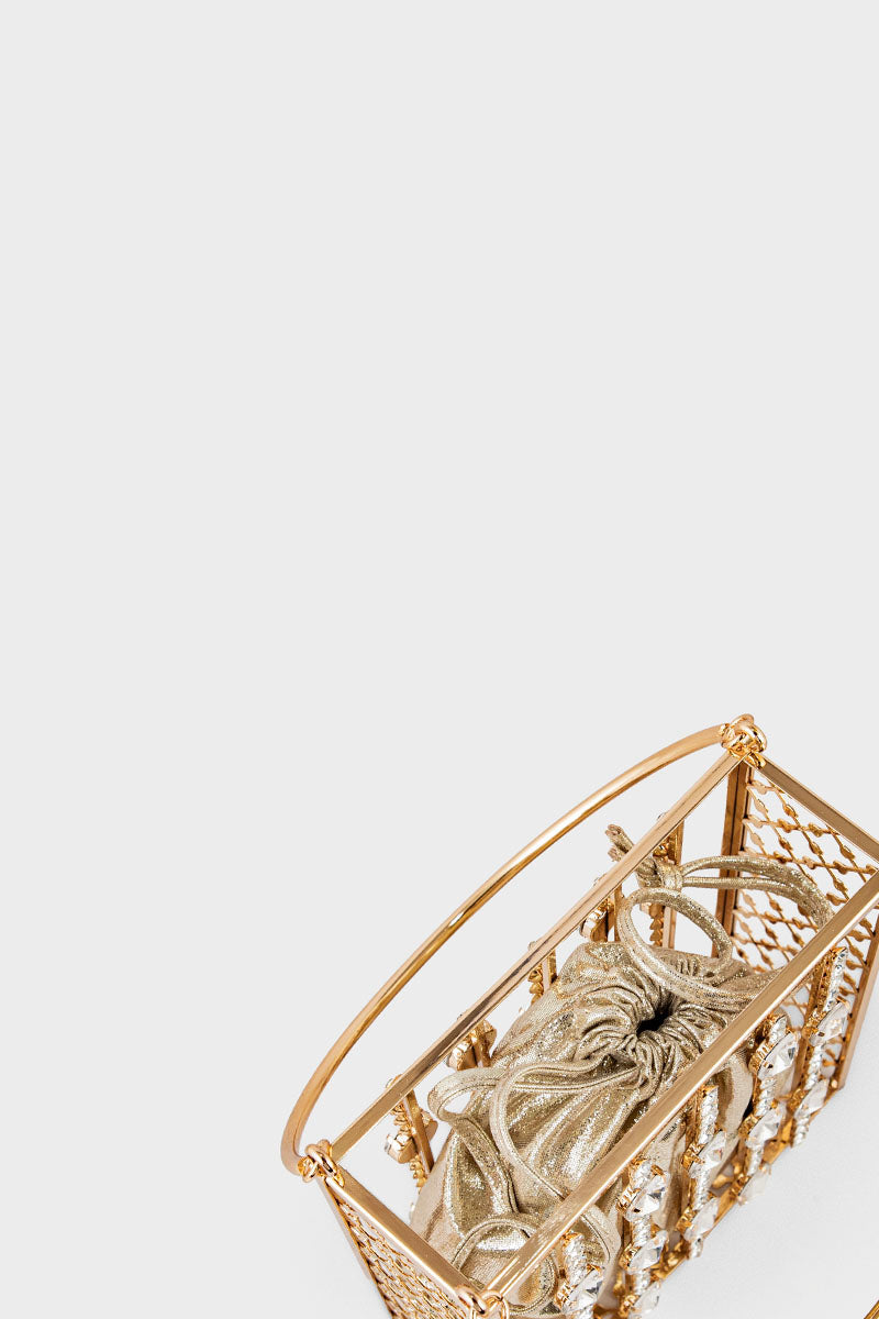 Party Wear Clutch BH0120-Golden