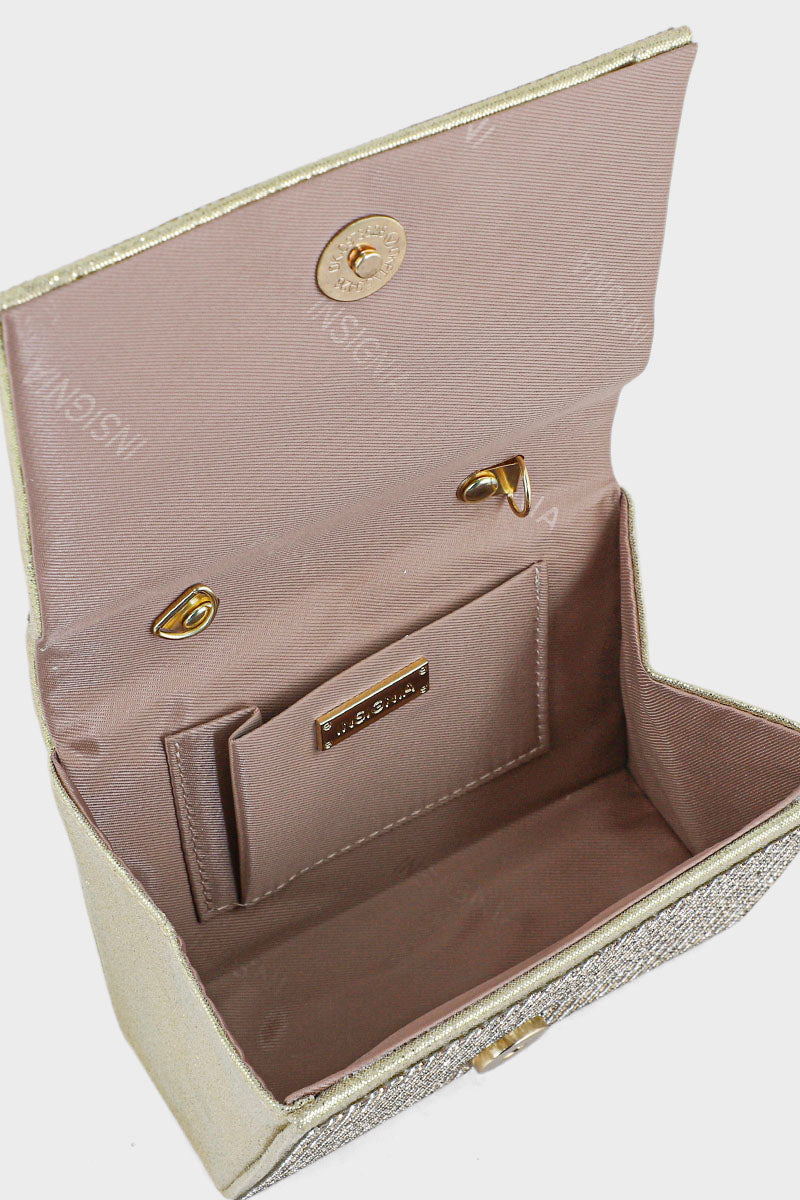 Top Handle Hand Bags BH0044-Golden