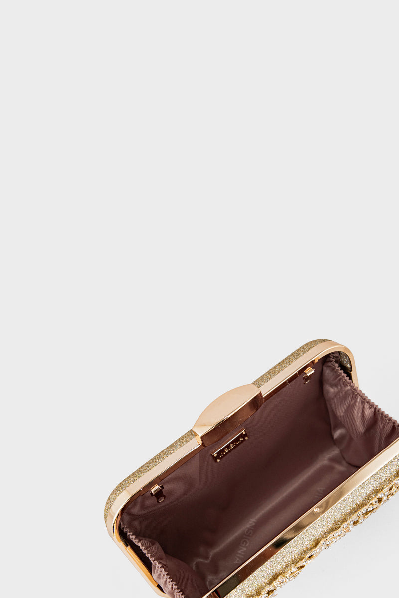 Party Wear Clutch BK4089-Golden