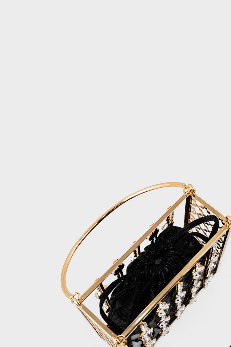 Party Wear Clutch BH0120-Black