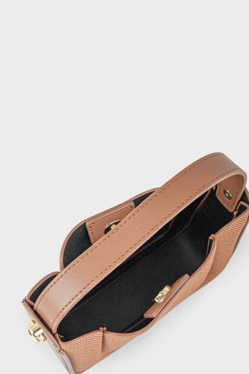 Top Handle Hand Bags BH0064-Brown