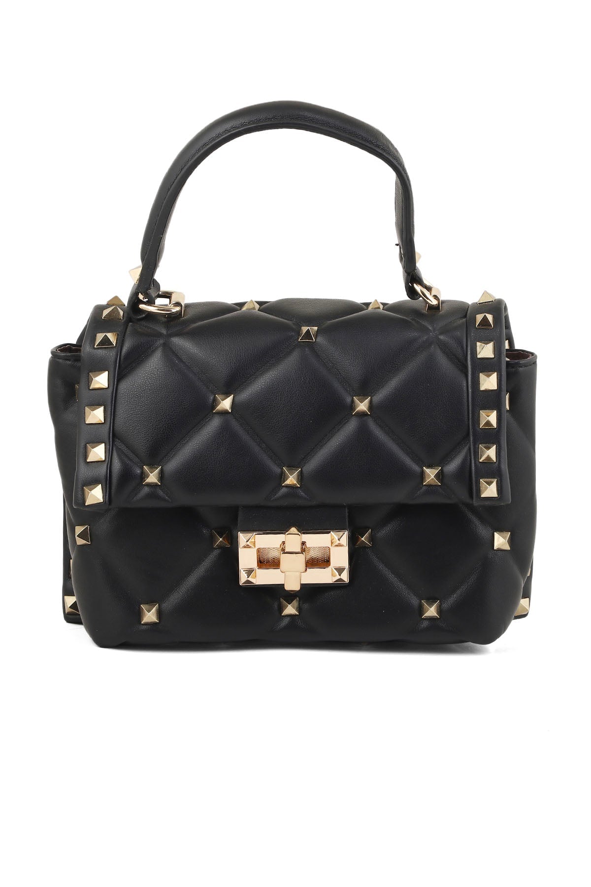 Top Handle Hand Bags B14763-Black