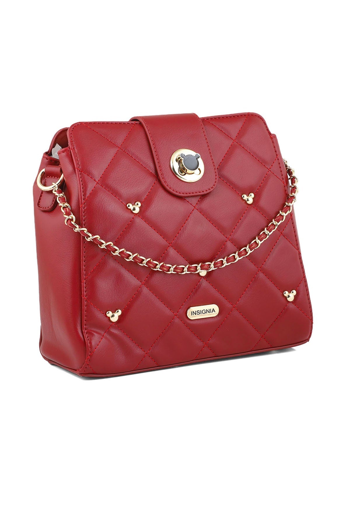 Cross Shoulder Bags B15032-Maroon