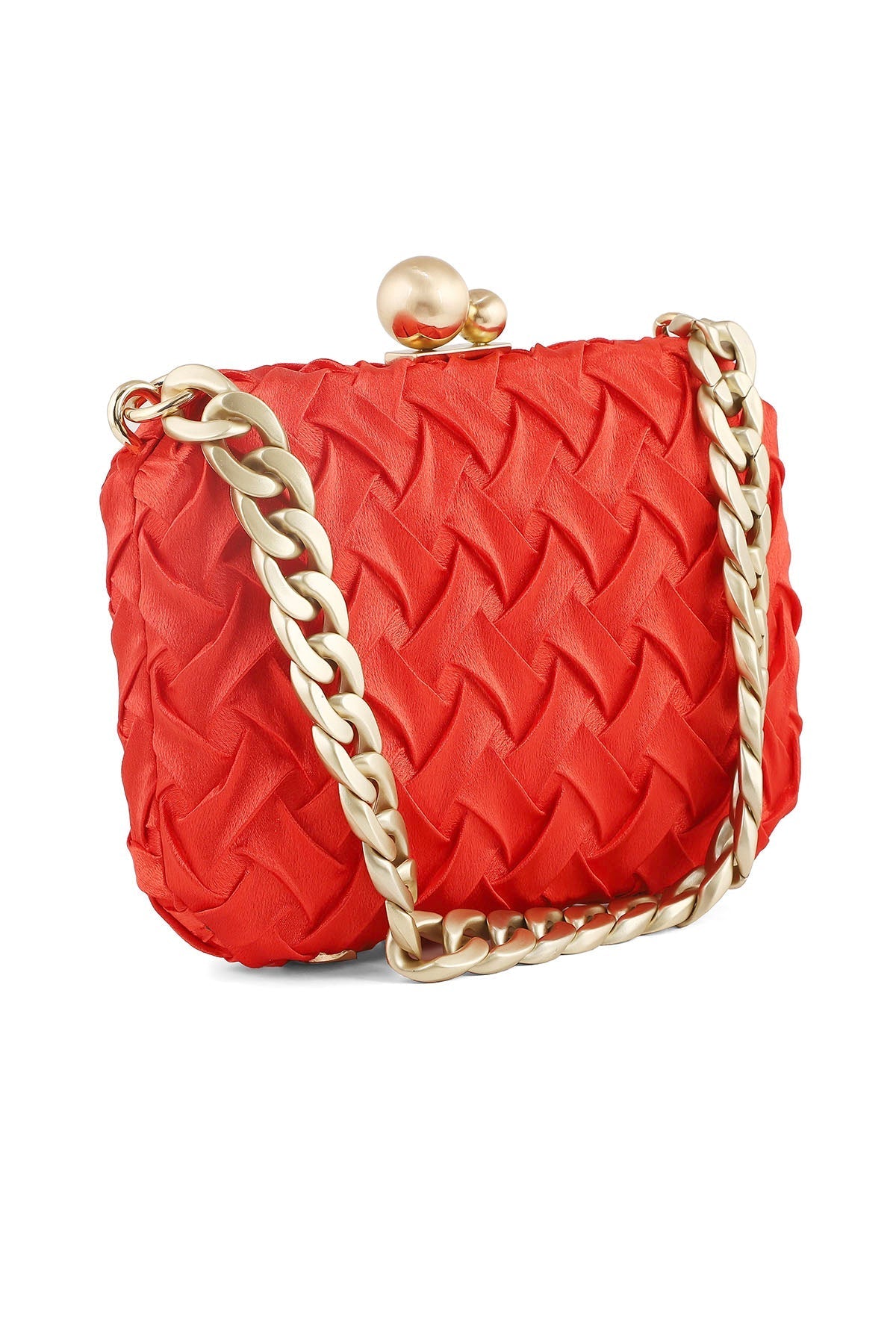 Party Wear Clutch B21574-Red