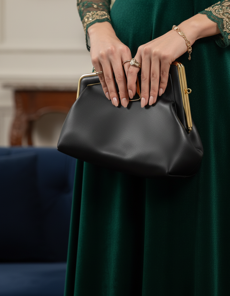 Party Wear Clutch BK4128-Black