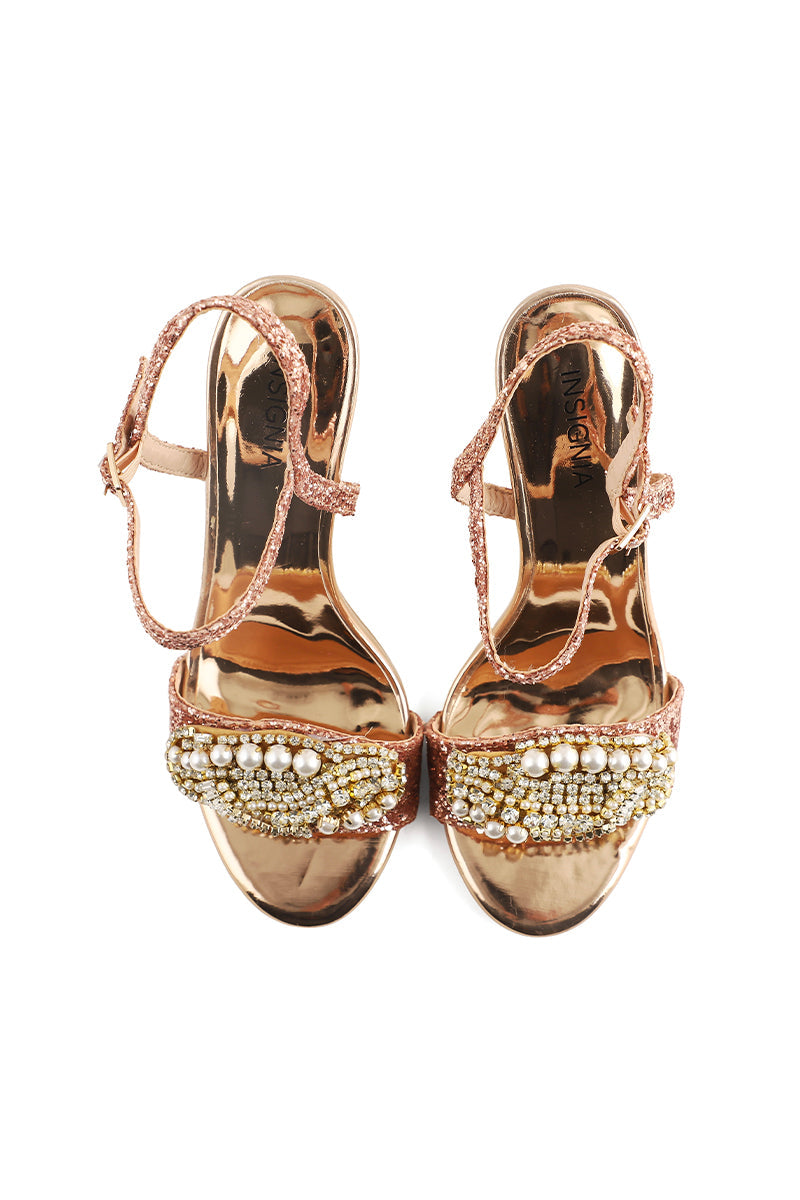 Party Wear Sandal I23662-Peach
