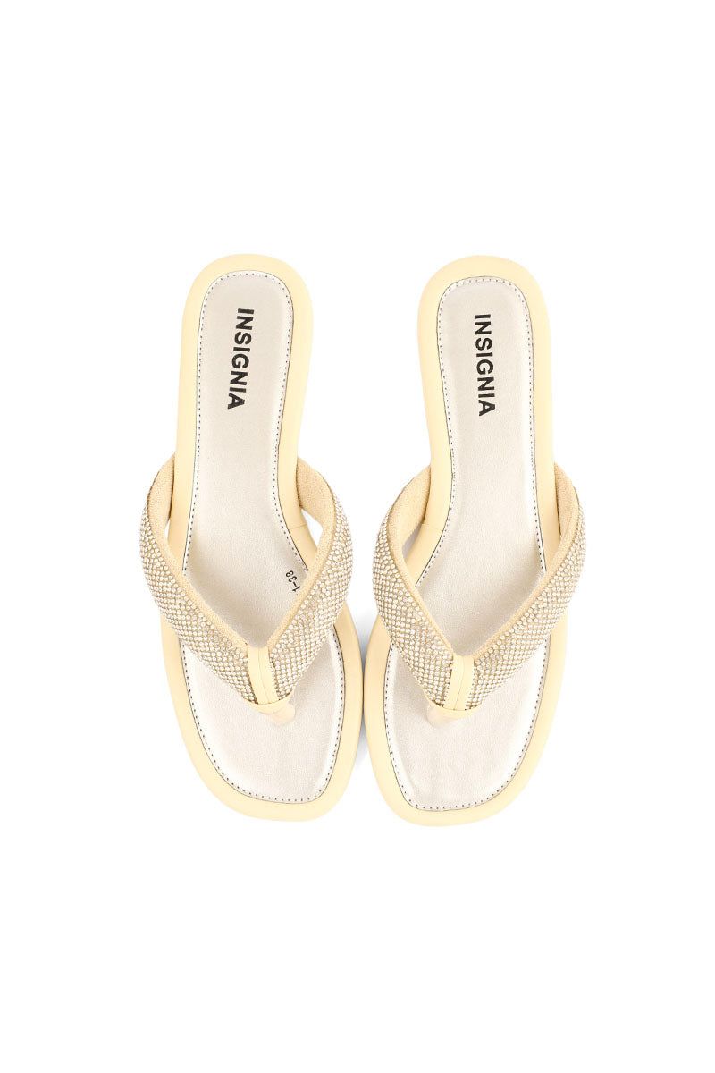 Party Wear Slip On I26161-Beige