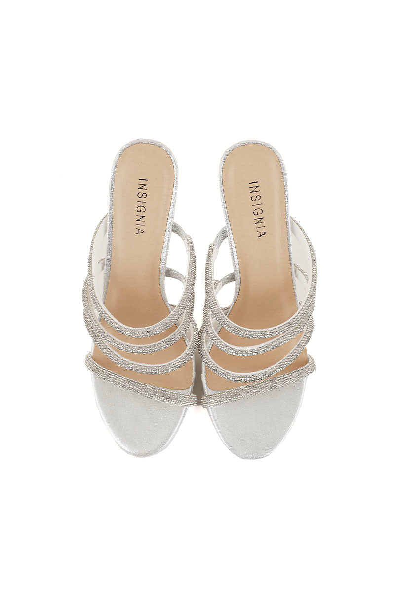 Party Wear Slip On I29135-Silver