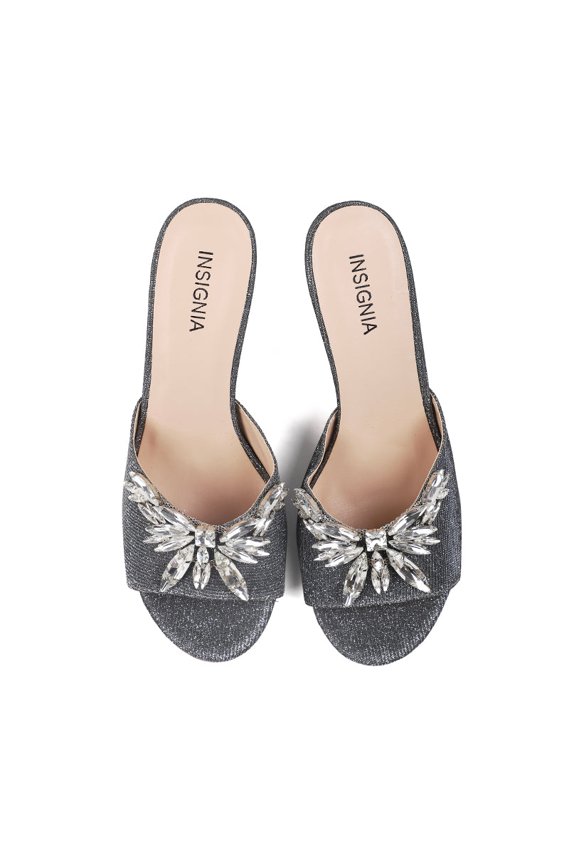 Party Wear Slip On I29222-Grey