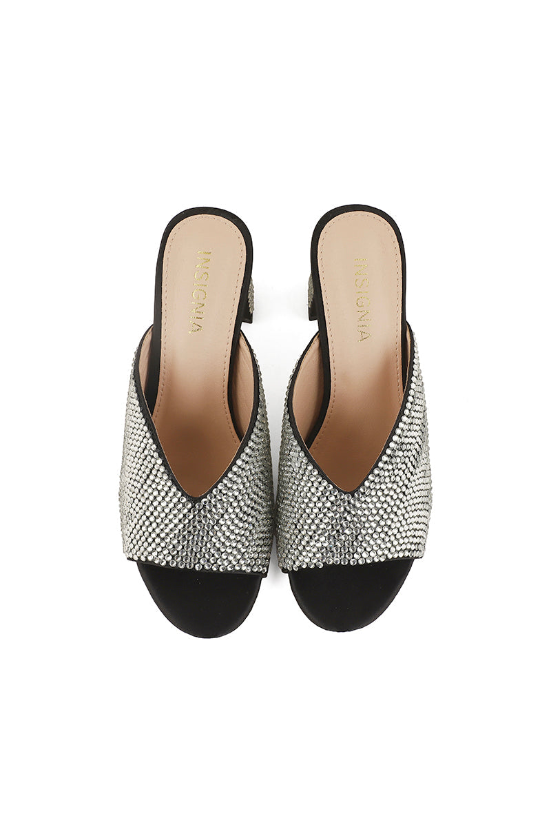 Party Wear Slip On I29226-Black