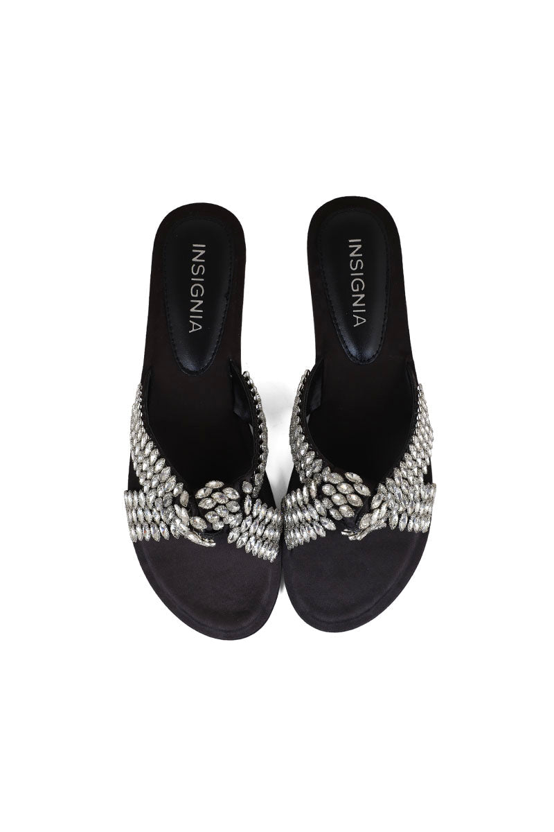 Party Wear Slip On I29243-Black