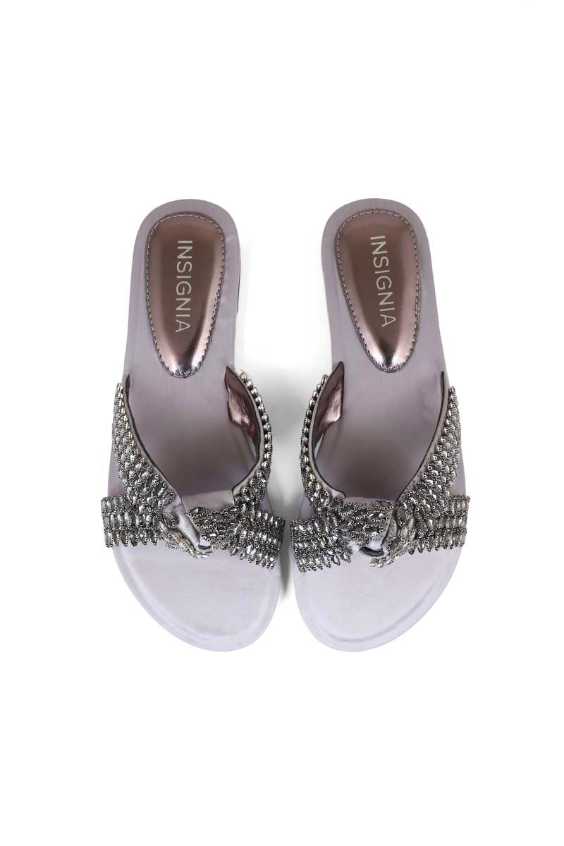 Party Wear Slip On I29243-Grey