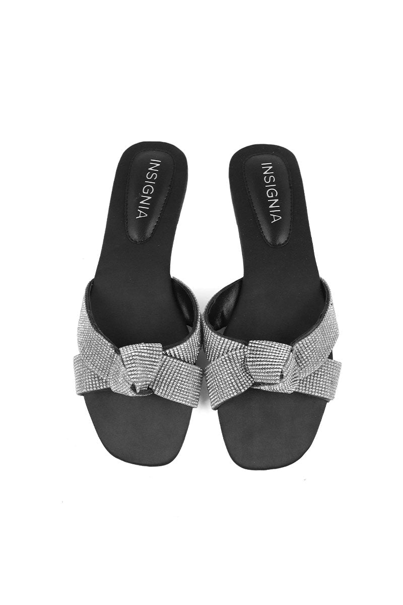 Party Wear Slip On I29244-Black