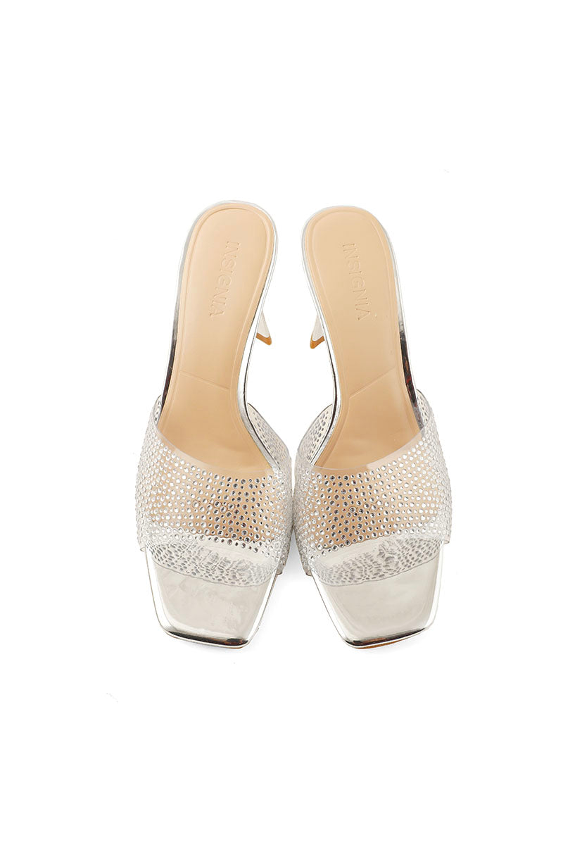 Party Wear Slip On I29254-Silver