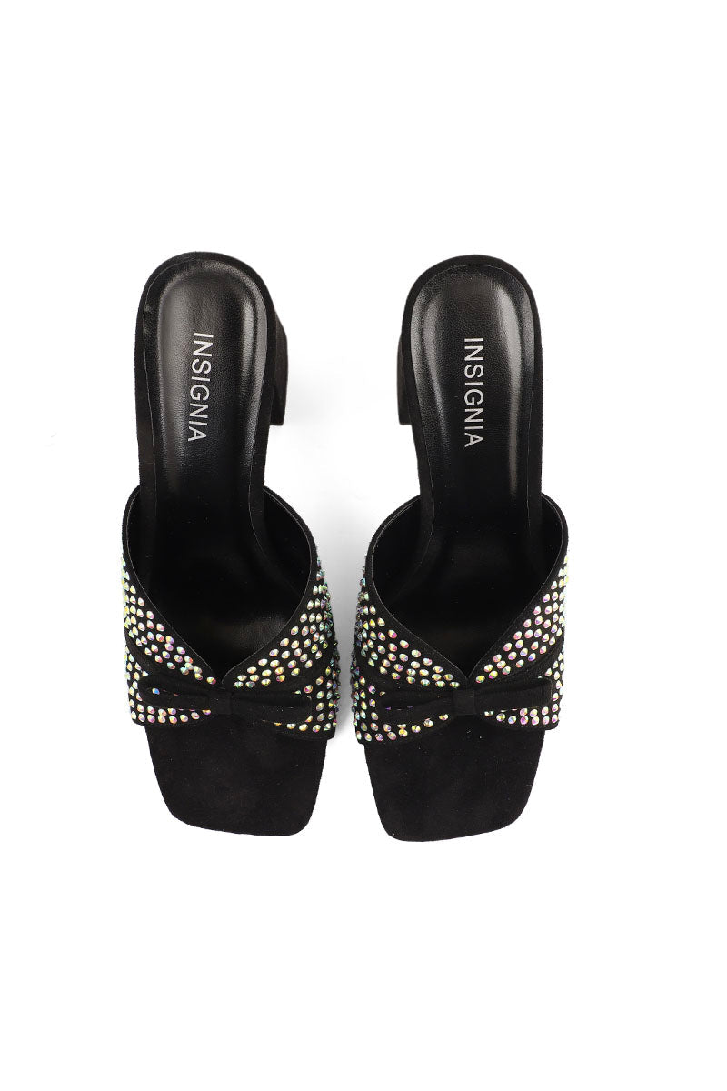 Party Wear Slip On I29280-Black