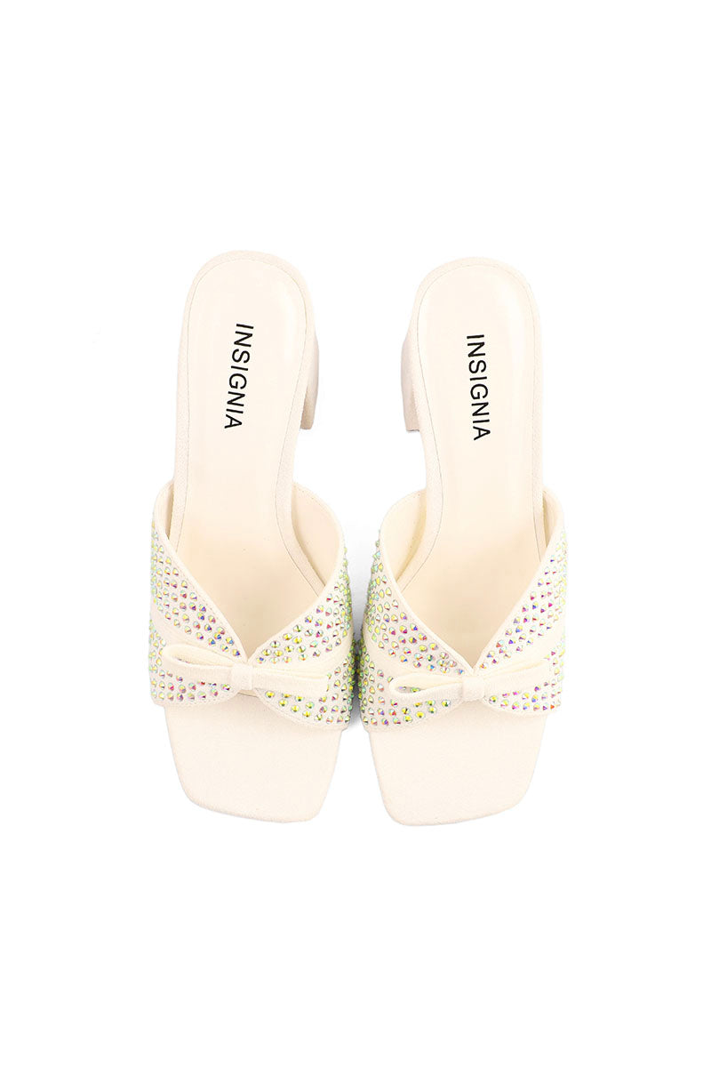 Party Wear Slip On I29280-White