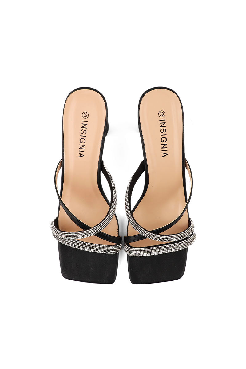 Party Wear Slip On I29282-Black