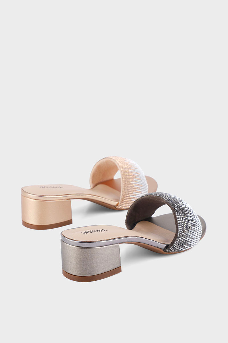 Party Wear Slip On I29286-Rose Gold