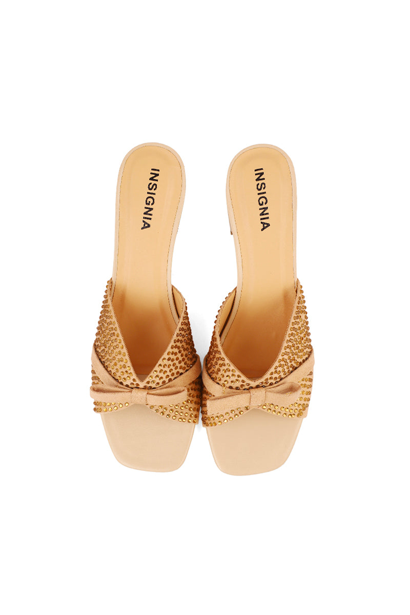 Party Wear Slip On I29289-Beige