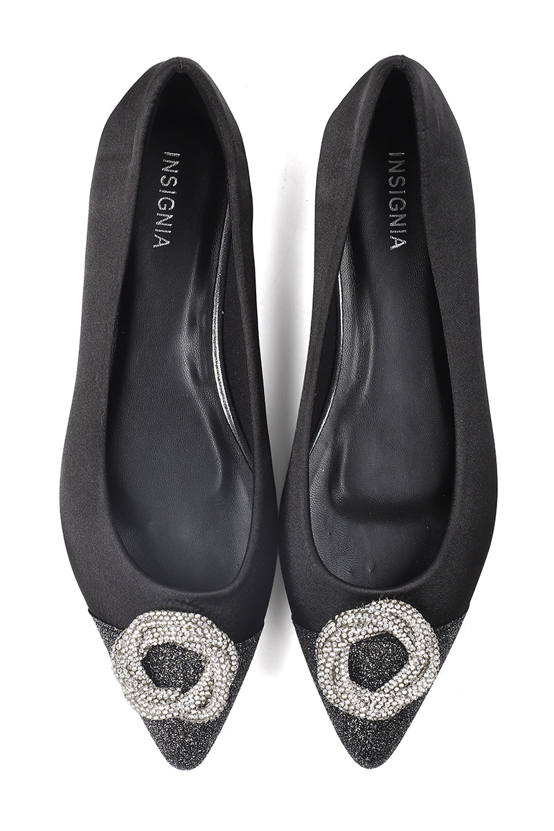 Party Wear Pumps I41374-Black