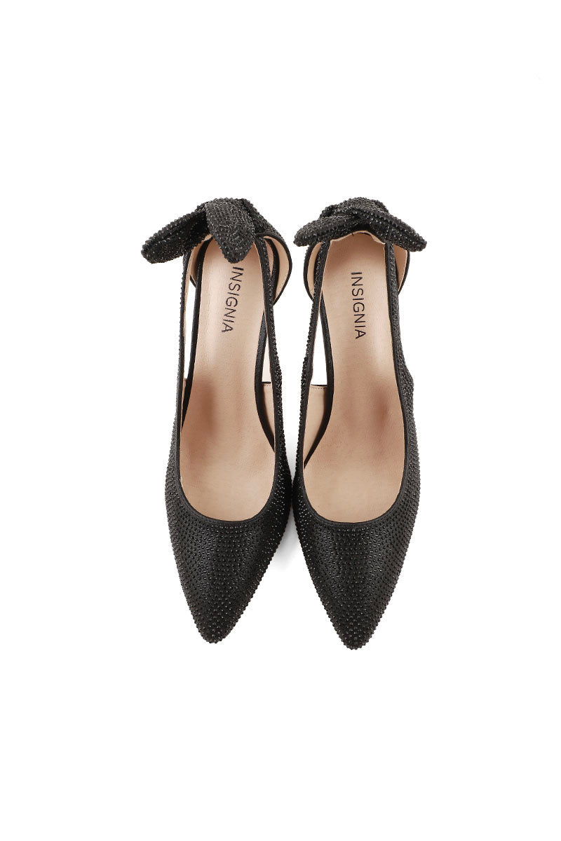 Party Wear Court Shoes I47164-Black