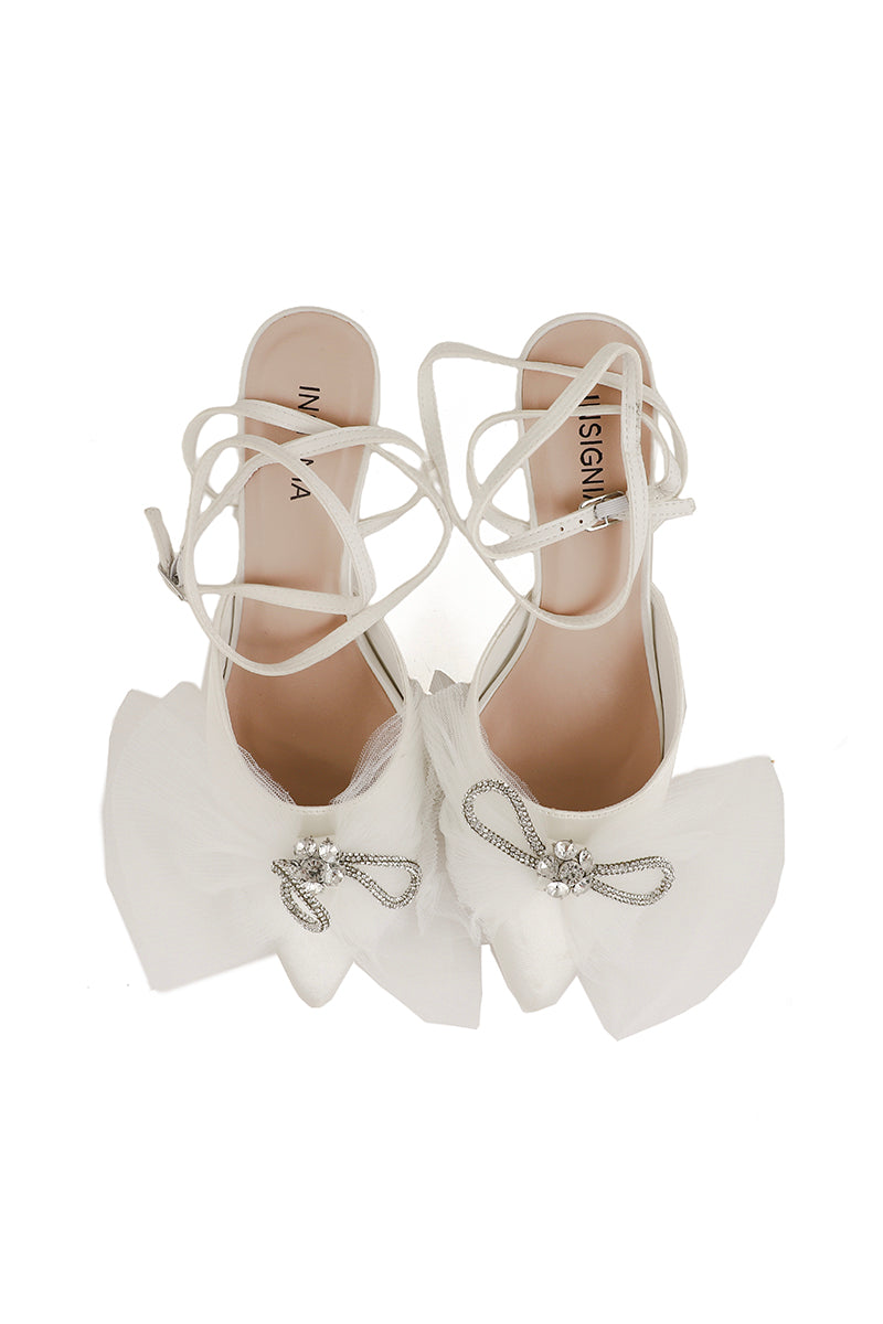 Party Wear Sling Back I47221-White