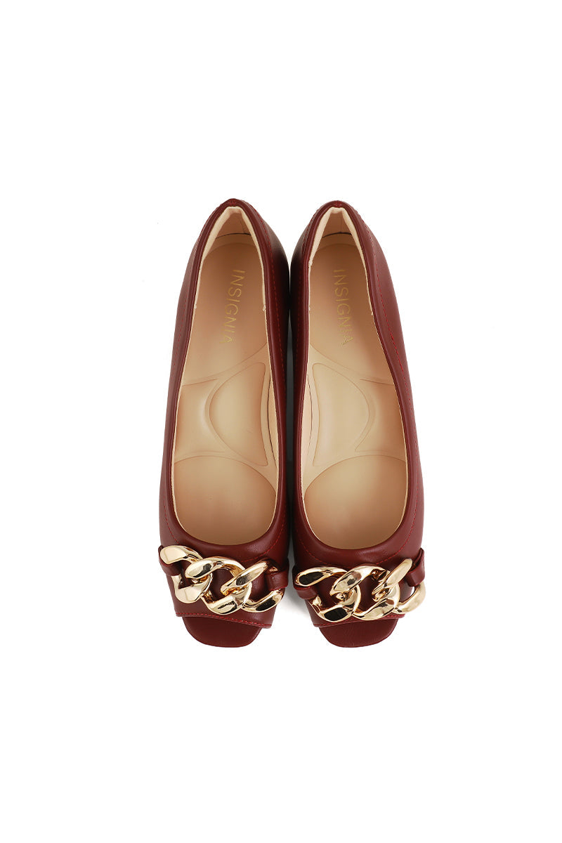 Formal Peep Toes I50203-Maroon