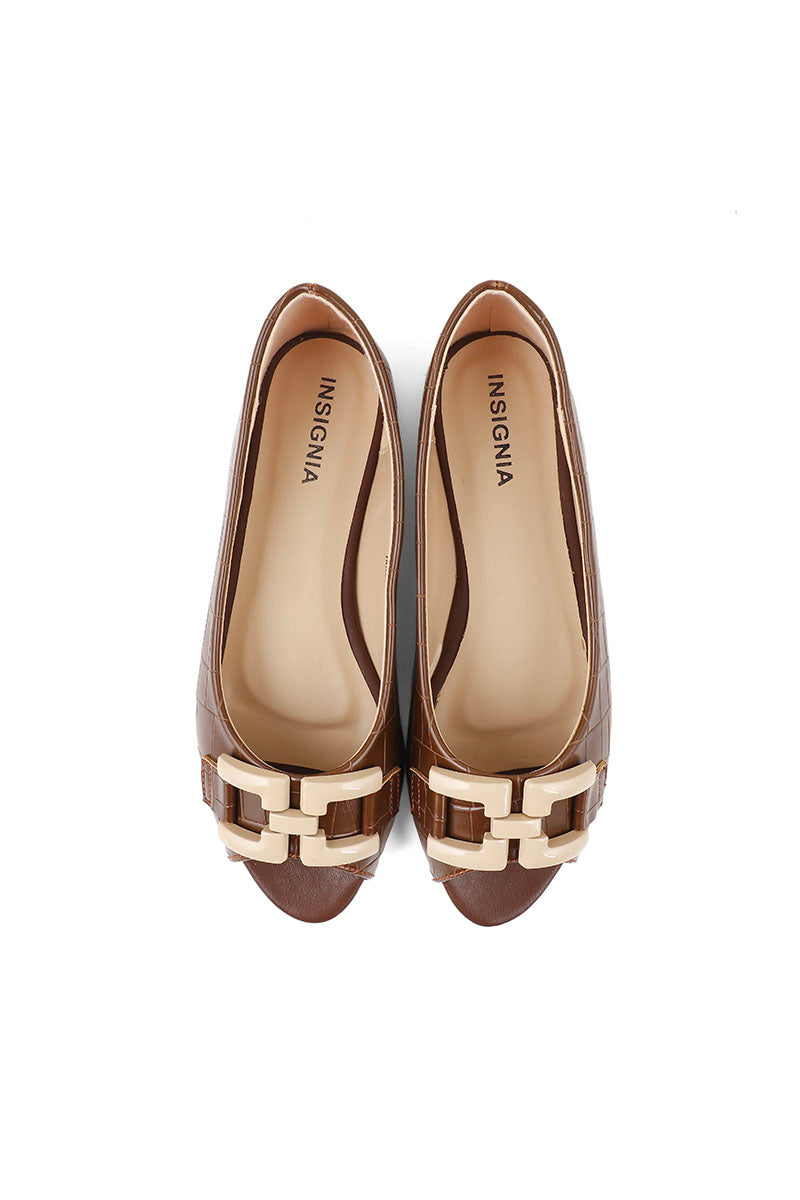 Formal Peep Toes I50207-Coffee