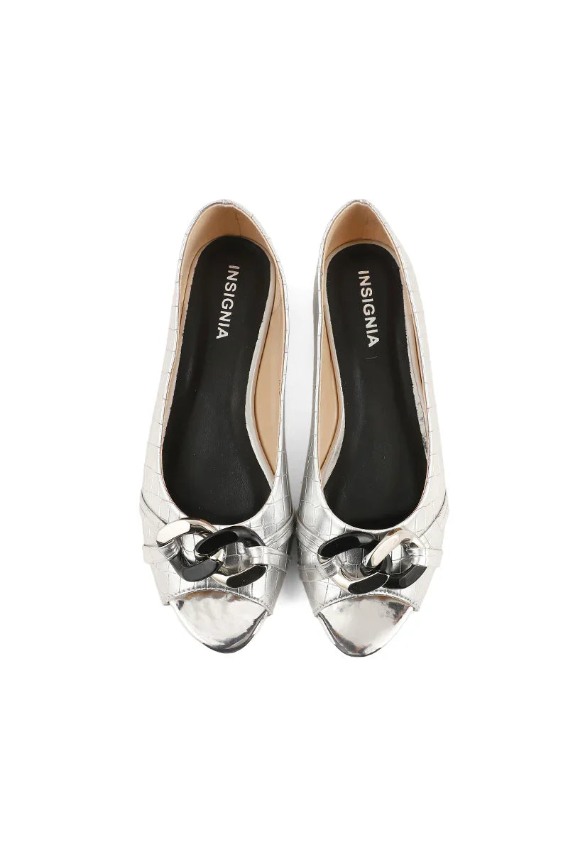 Formal Peep Toes I50209-Silver