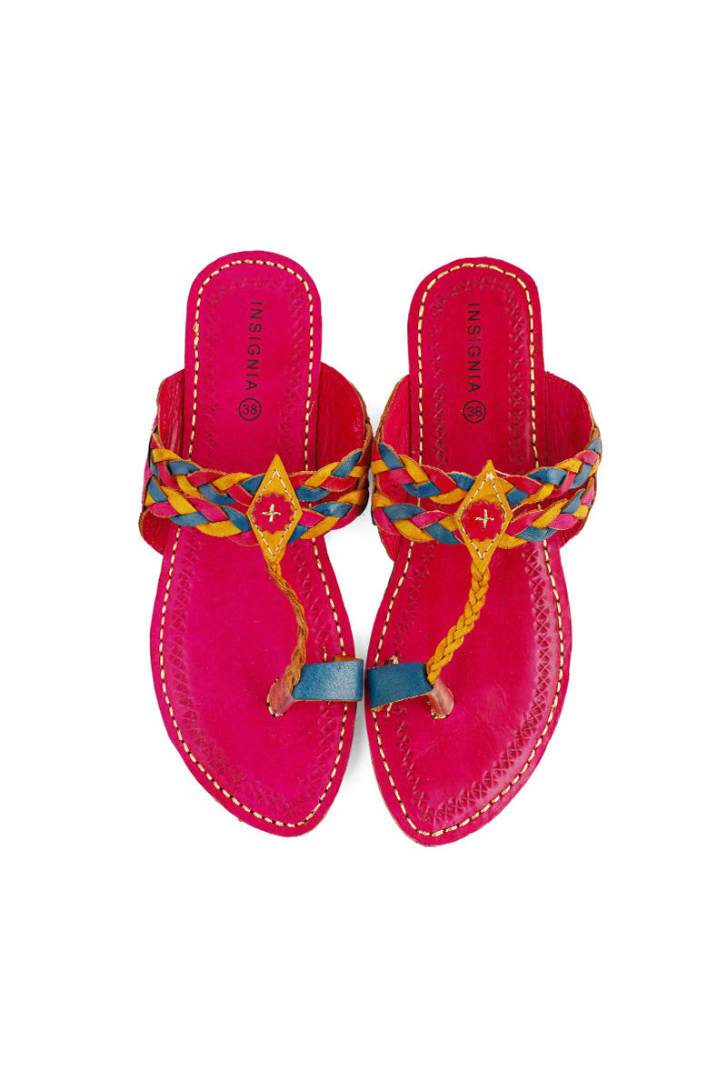 Ethnic Kolapuri I80052-Red