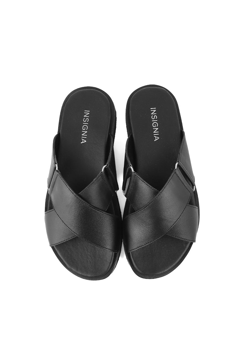 Men Casual Slipper M18042-Black