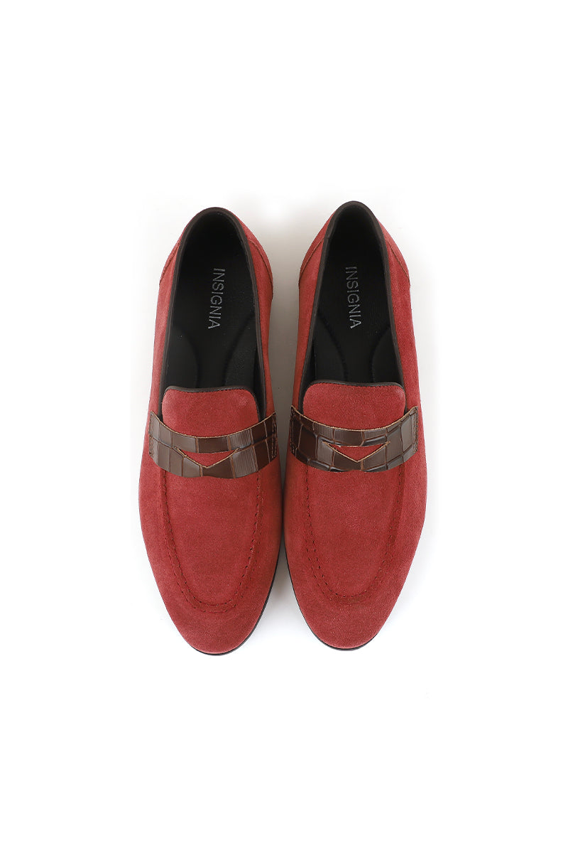 Men Formal Loafers M38061-Maroon