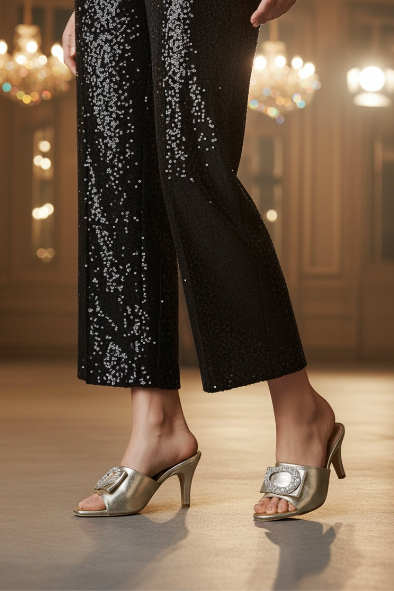 Party Wear Slip On IP0081-Gold