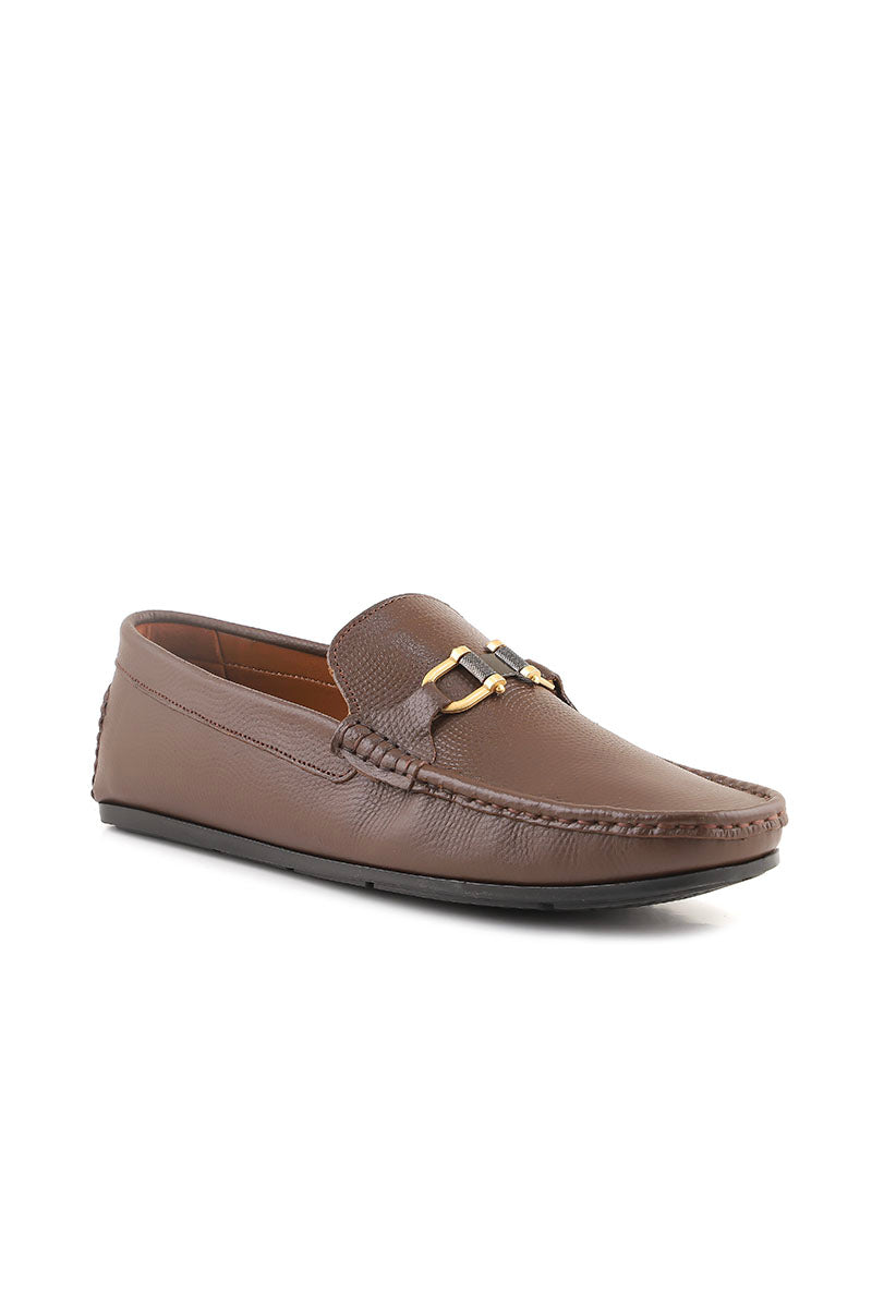 Berluti Brown Scale Pattern Leather Men Half Shoe 