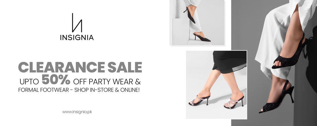 Clearance Sale: Up to 50% Off Party Wear & Formal Footwear – Shop In-Store & Online!