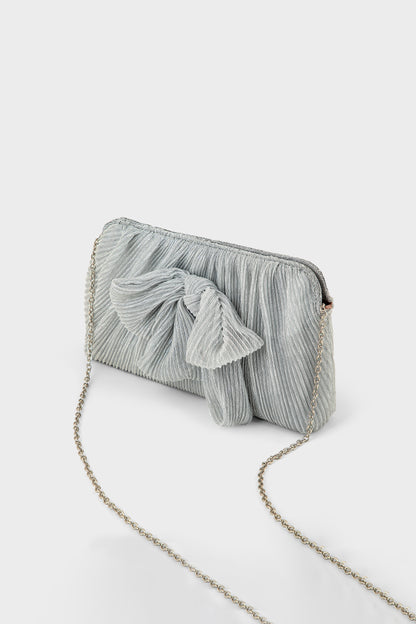 Party Wear Clutch BK4131-Silver