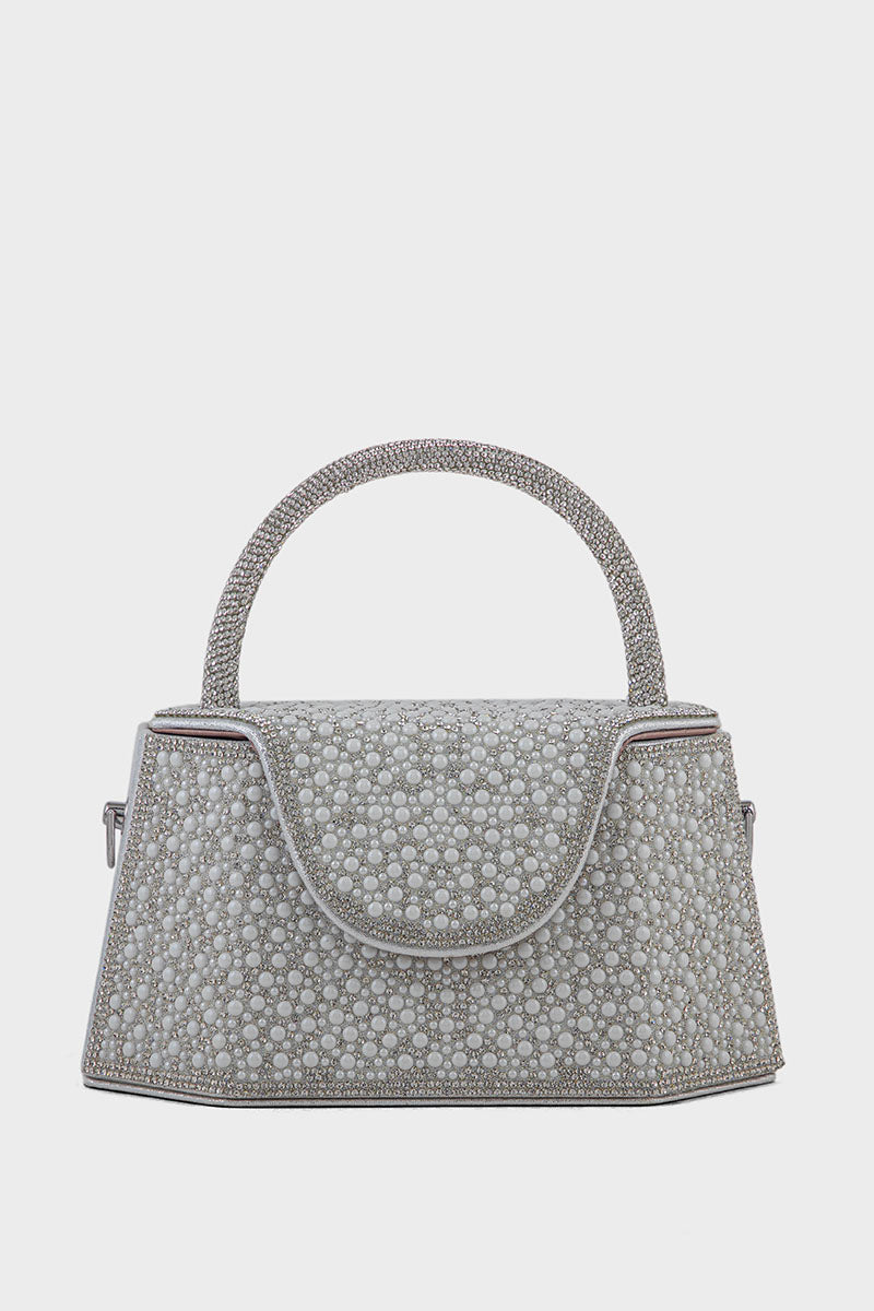 Party Wear Clutch BK4121-White