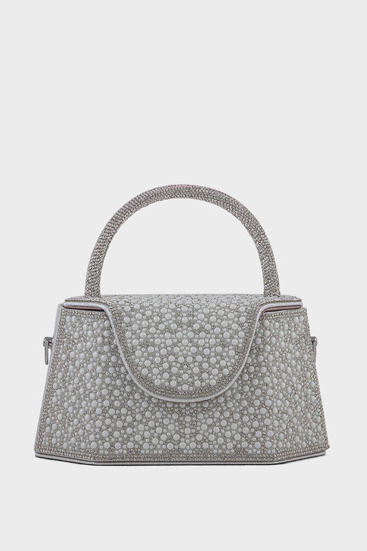 Party Wear Clutch BK4121-White